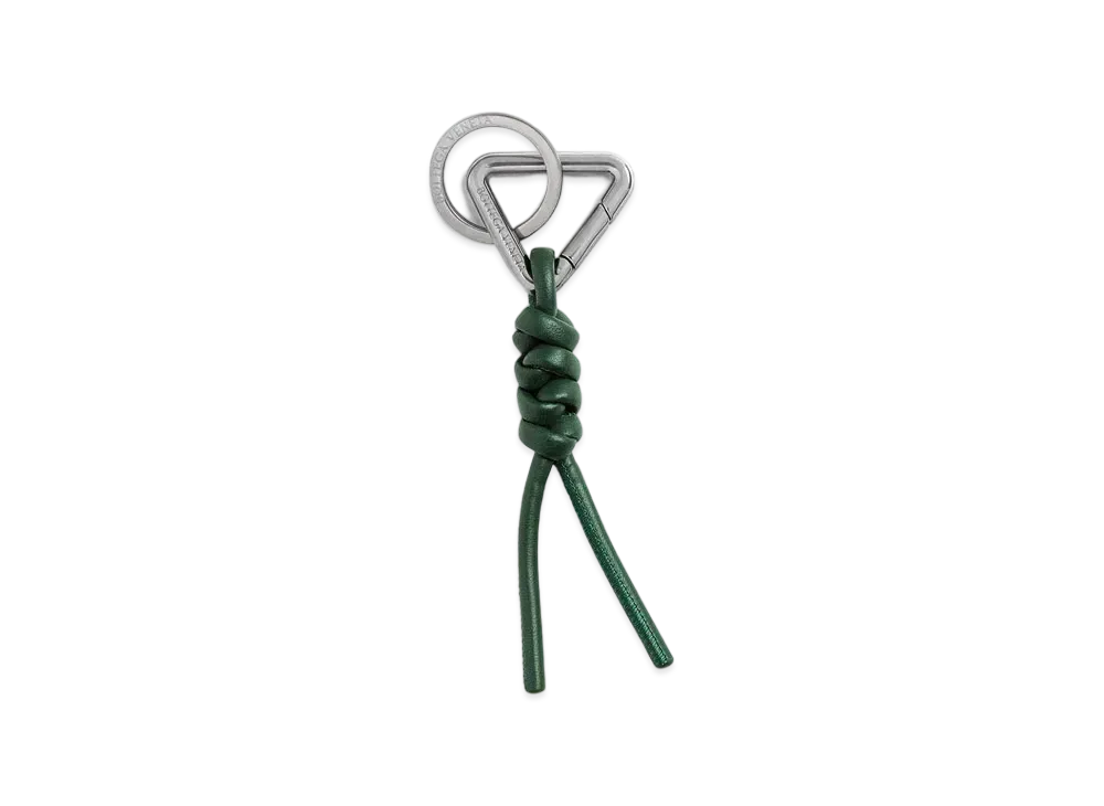 Bottega Veneta Triangle Key Ring "Raintree"