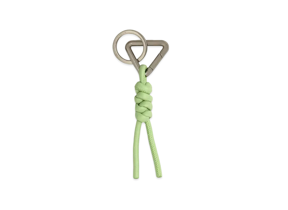 Bottega Veneta Triangle Key Ring "Pistachio"