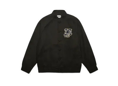 9090 Peach-skin Stadium Jacket "Black"
