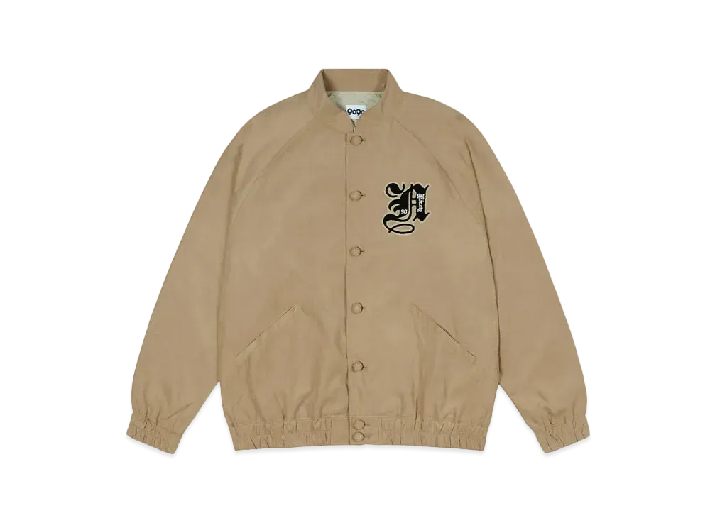 9090 Peach-skin Stadium Jacket "Ivory"