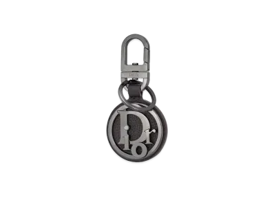 Dior D-Touch Keyring Grained Calfskin With Dior Oblique Signature ""