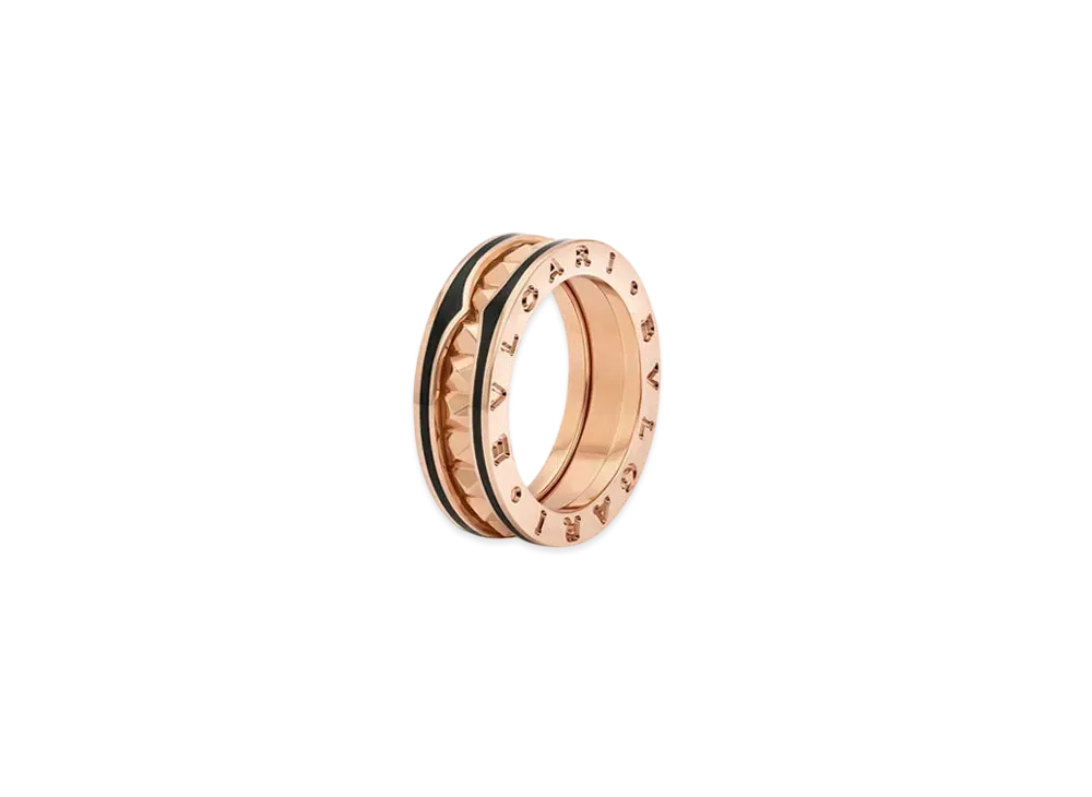 BVLGARI B.Zero1 Ring 18K "Black/Pink Gold"