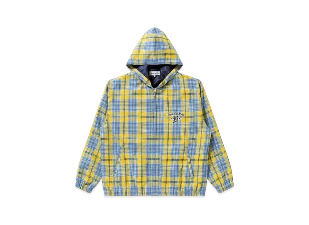 Black Eye Patch Royal Street Hooded Flannel Zip Hoodie "Yellow"