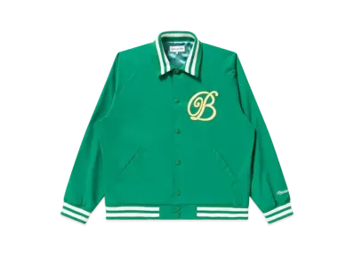 Black Eye Patch B Emblem Rib Collar Stadium Jacket "Green"