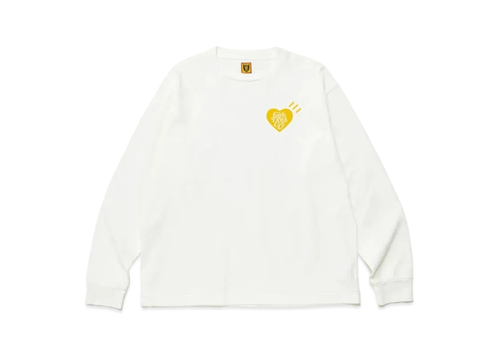 HUMAN MADE GDC Daily L/S T-Shirt "White" / VERDY