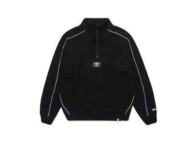 9090 Piping Half-zip Sweat "Black"