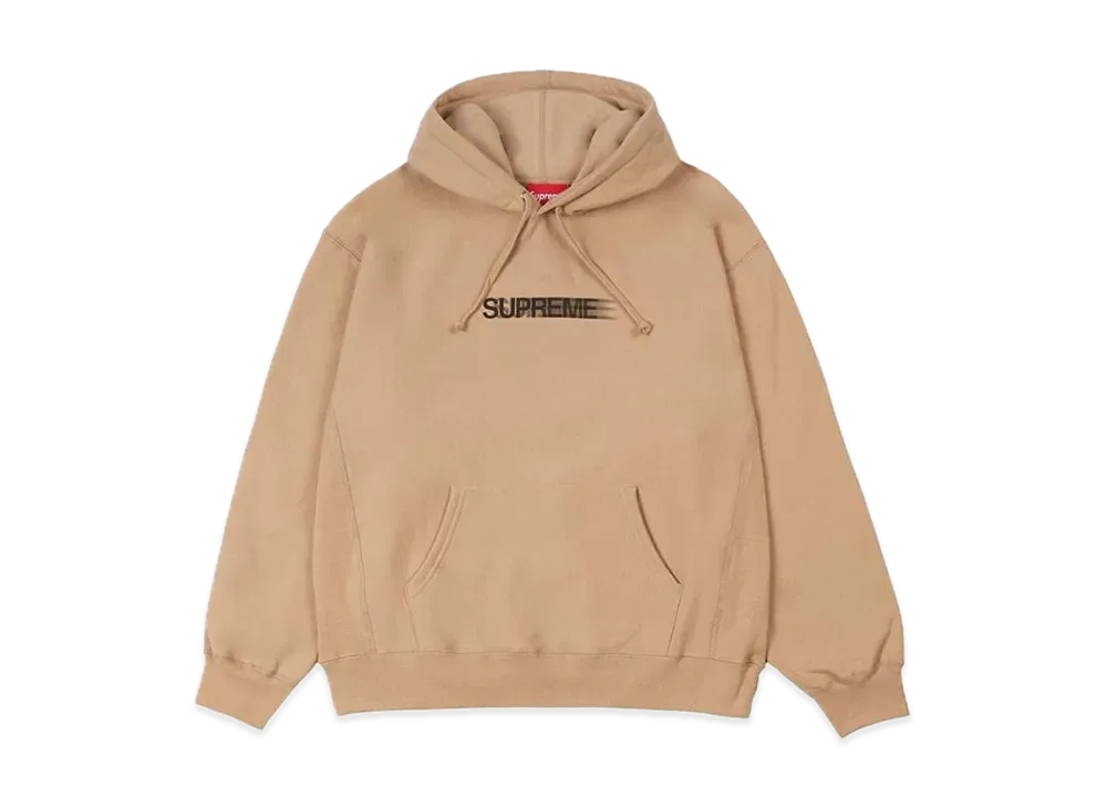 Supreme Motion Logo Hooded Sweatshirt "Dark Tan" (23SS)