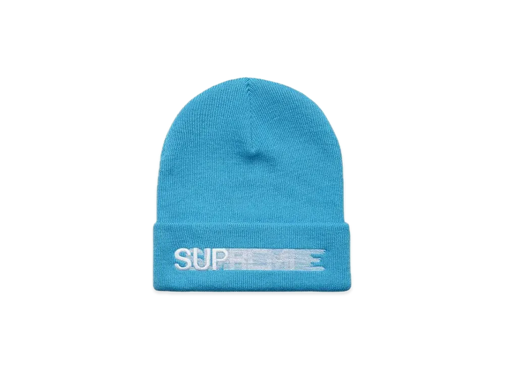 Supreme Motion Logo Beanie "Bright Blue" (23SS)