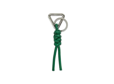 Bottega Veneta Triangle Key Ring "Racing Green"