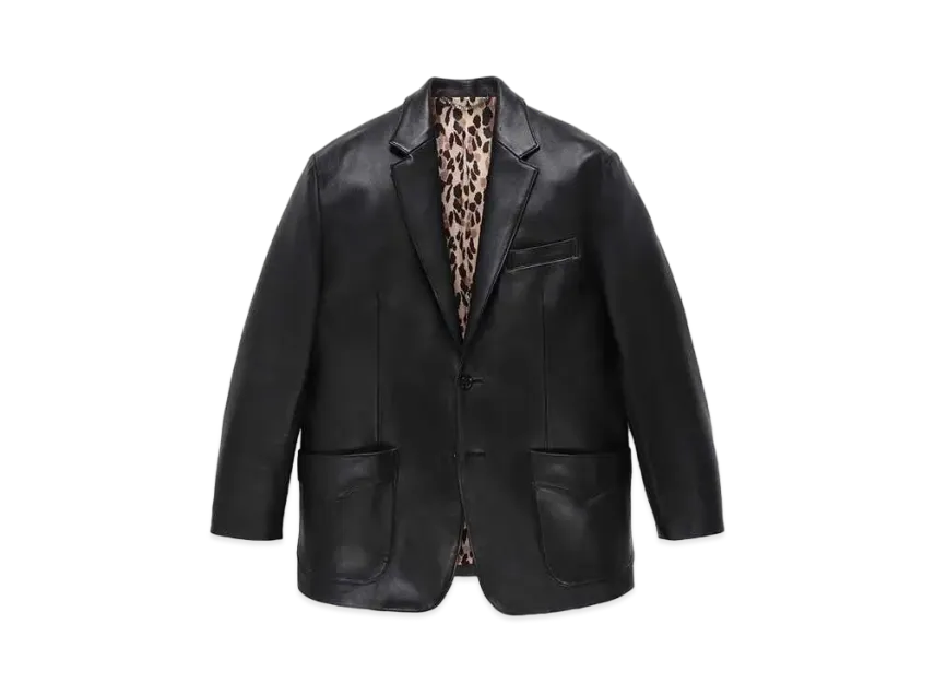 WACKO MARIA Leather Single Breasted Jacket WACKO MARIA Leather Single Breasted Jacket