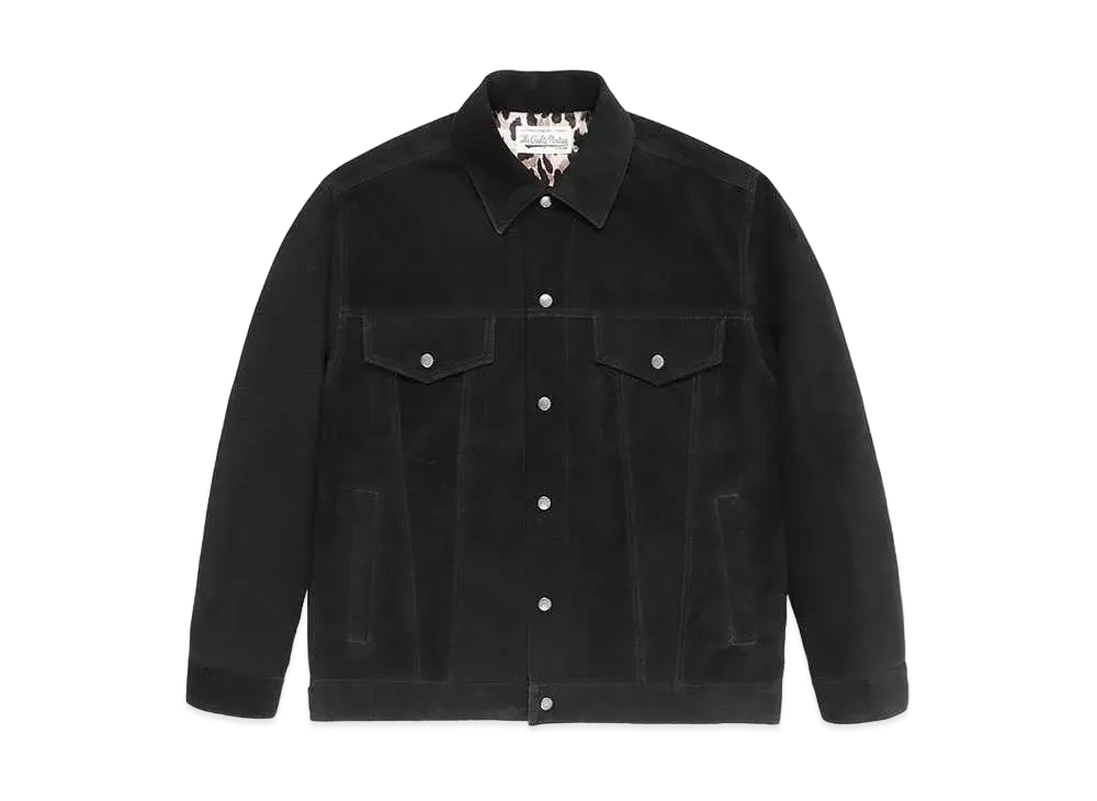WACKO MARIA Suede Leather Trucker Jacket 