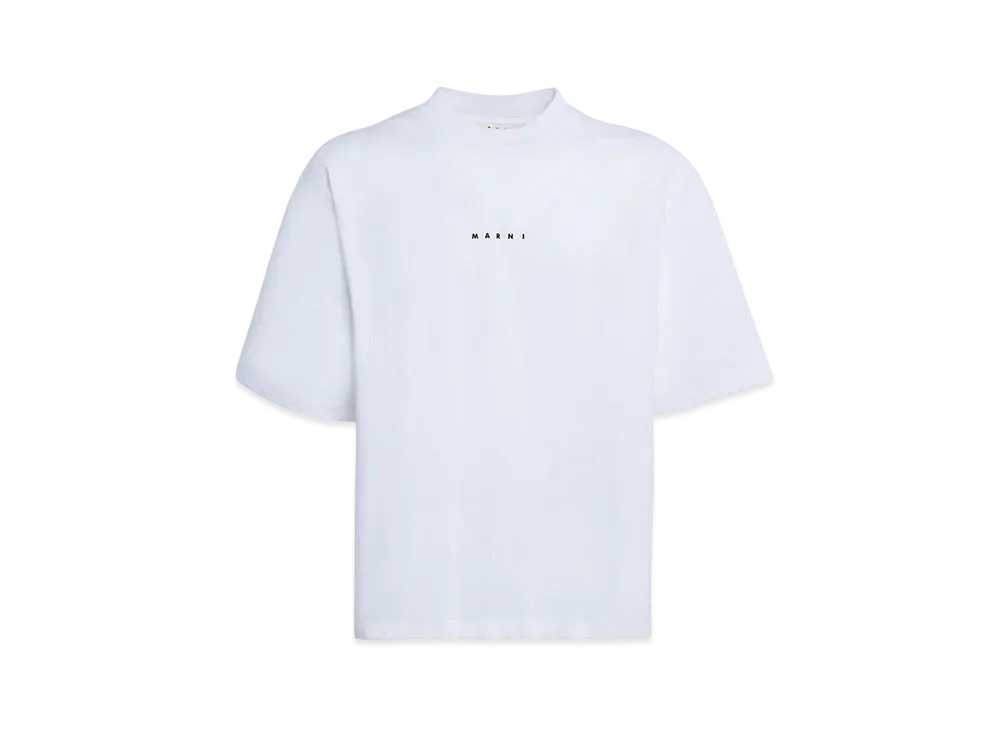 Marni Men's Bio Cotton T-shirt With Logo "White"