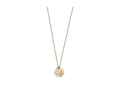 Tiffany & Co. Return to Tiffany Double Heart Tag Pendant Mini "Yellow Gold"