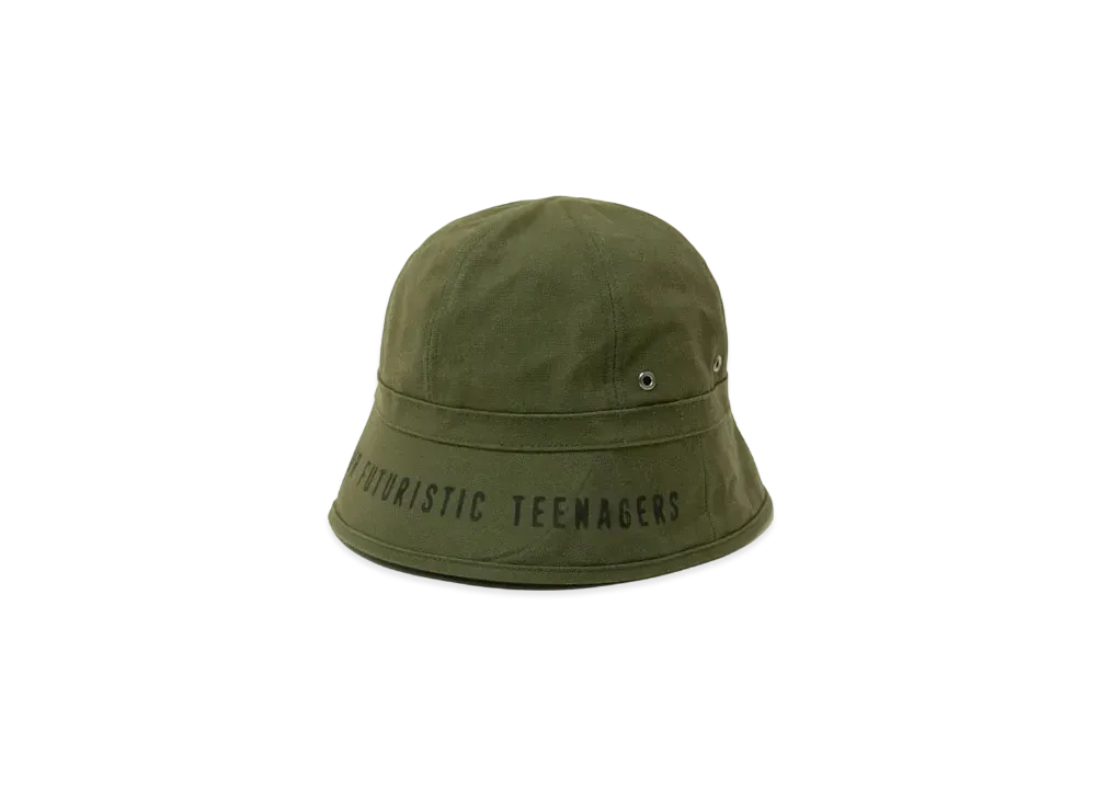 HUMAN MADE Round Bucket Hat "Olive Drab"