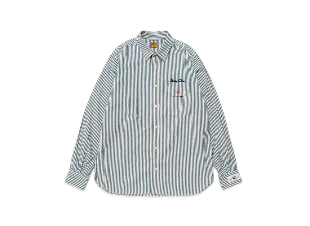 HUMAN MADE Striped Work L/S Shirt "Blue"