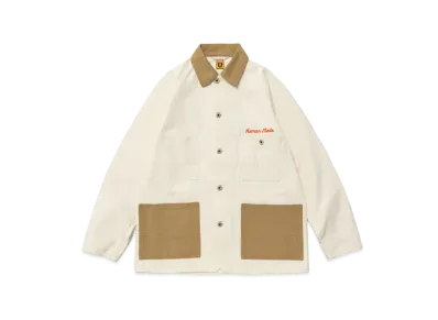 Human Made Herringbone Coverall Jacket "White"