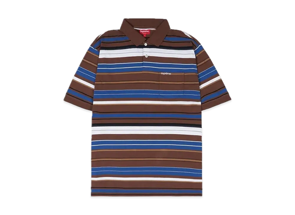 Supreme Multi Stripe Polo "Brown"