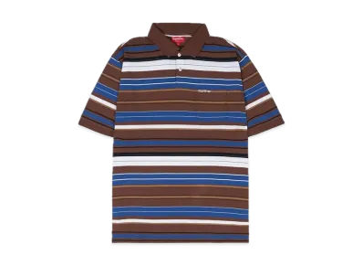 Supreme Multi Stripe Polo "Brown"