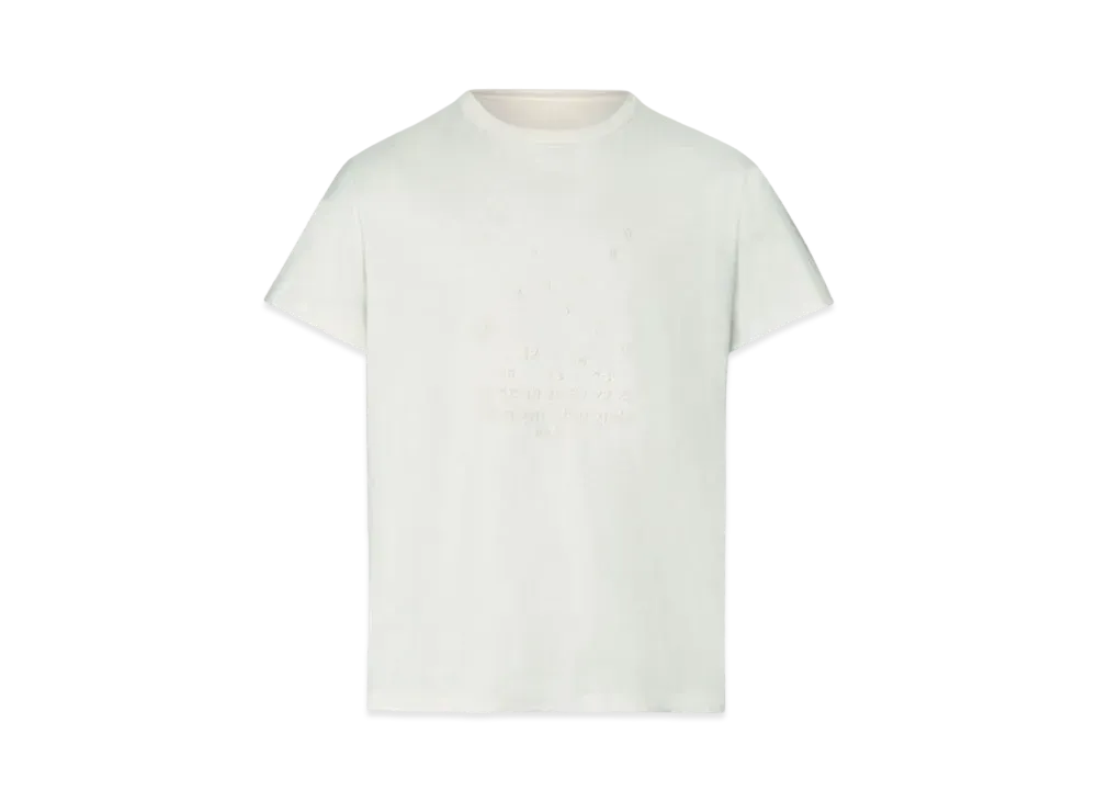 Maison Margiela Numeric Logo Mako Cotton T-shirt "Winter White"