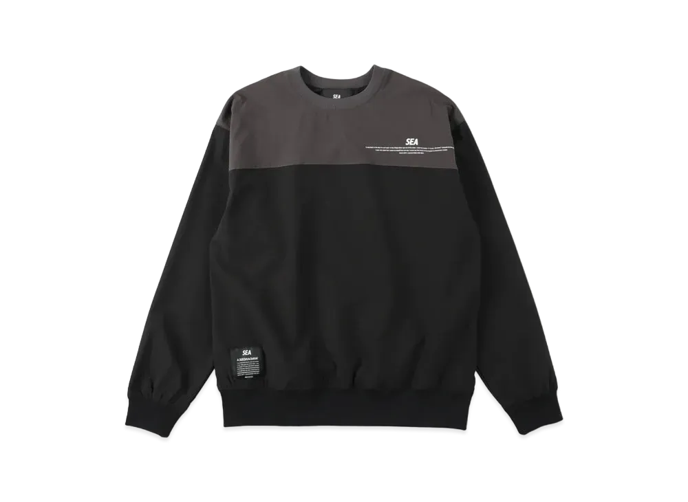 WIND AND SEA Sea Switch Tech Crew Neck "Black"