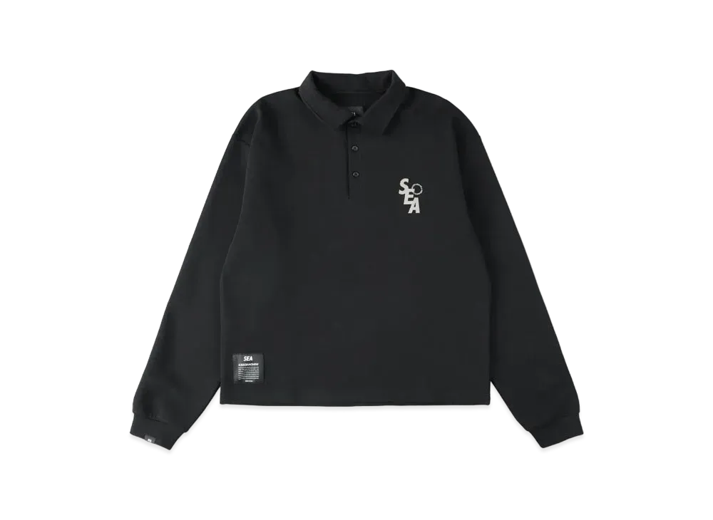 WIND AND SEA S_E_A Tactical L/S Polo "Black"