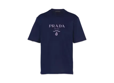 PRADA Men's Cotton T-shirt "Navy"