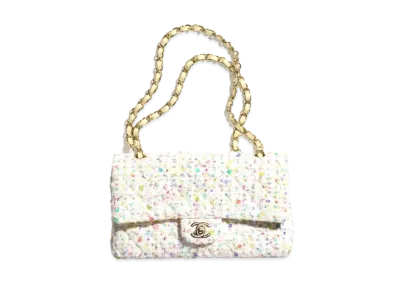 CHANEL Classic Handbag Tweed "Ecru/Multicolor"