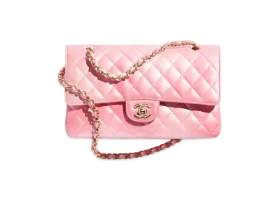 CHANEL Classic Handbag Cloudy Pearly Goatskin "Light Pink"