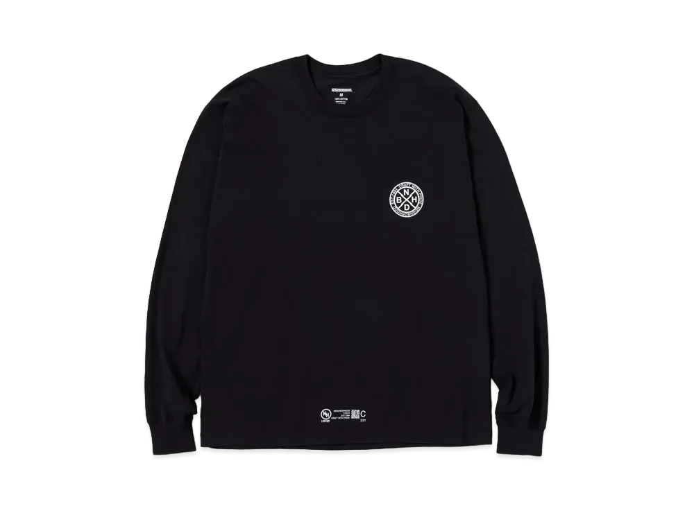 NEIGHBORHOOD NH . Tee LS-3 "Black"