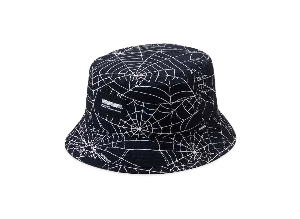 NEIGHBORHOOD Spiderweb Bucket Hat "Black"