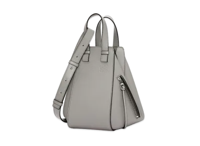 LOEWE Small Hammock Bag In Soft Grained Calfskin "Pearl Grey"