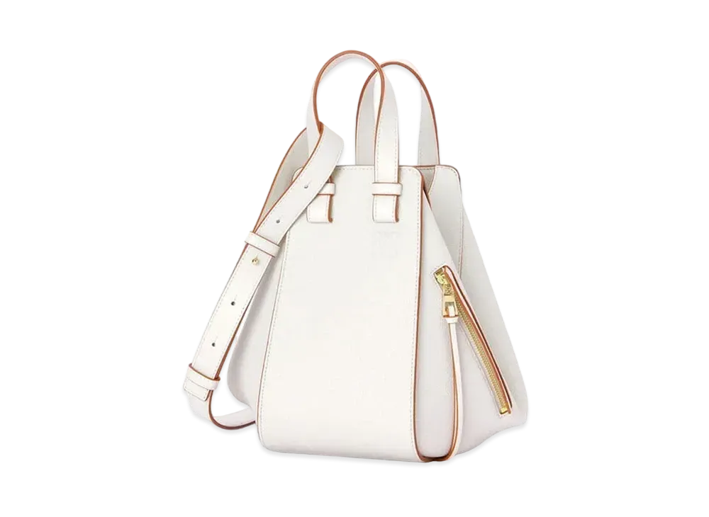 LOEWE Small Hammock Bag In Soft Grained Calfskin "Soft White"