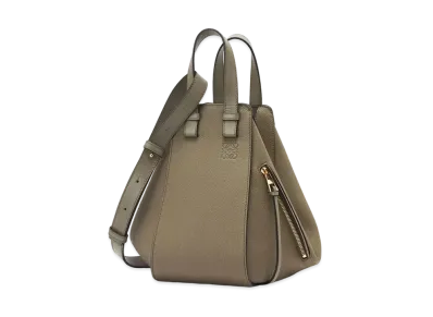 LOEWE Small Hammock Bag In Soft Grained Calfskin "Laurel Green"