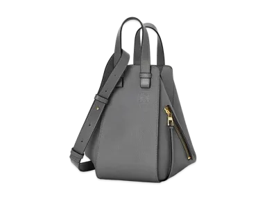 LOEWE Small Hammock Bag In Soft Grained Calfskin "Asphalt Grey"