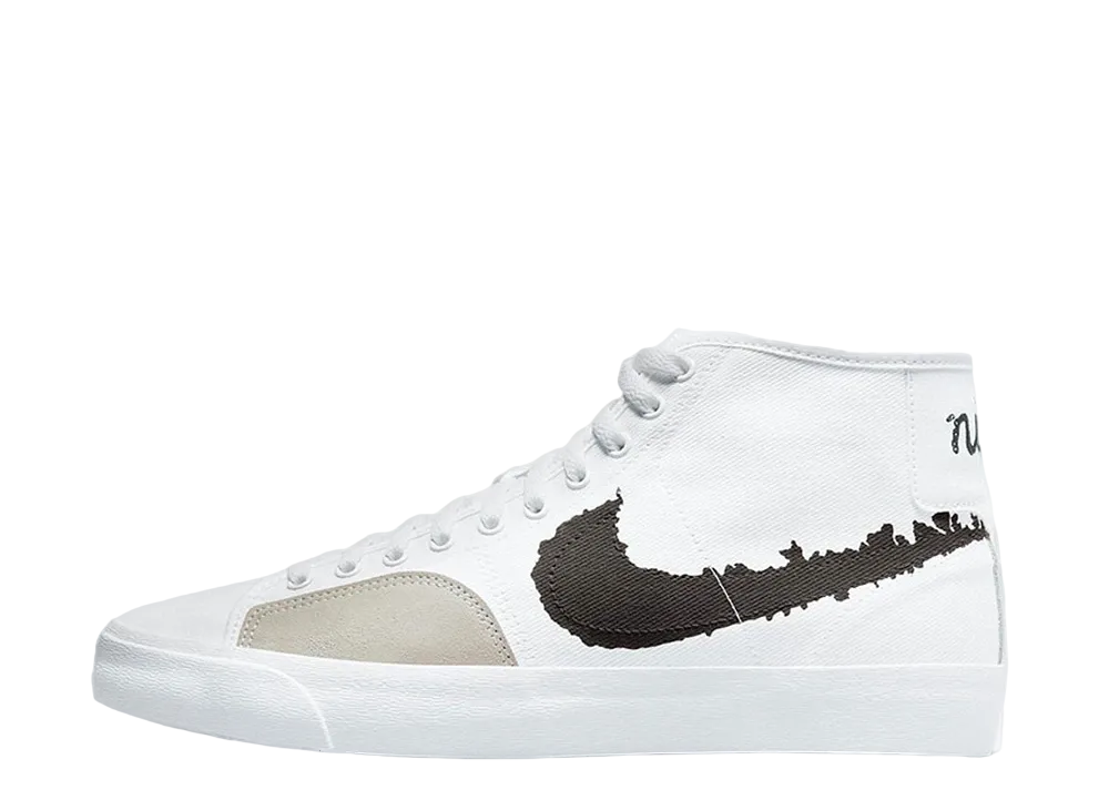 Nike SB Blazer Court Mid PRM "White Black"