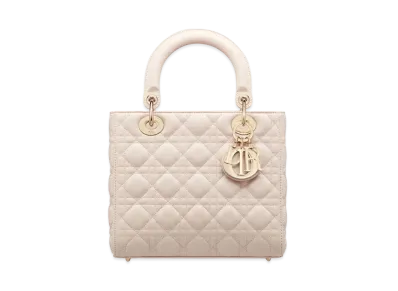 Dior Medium Lady Dior Bag Cannage Lambskin "Powder Pink"