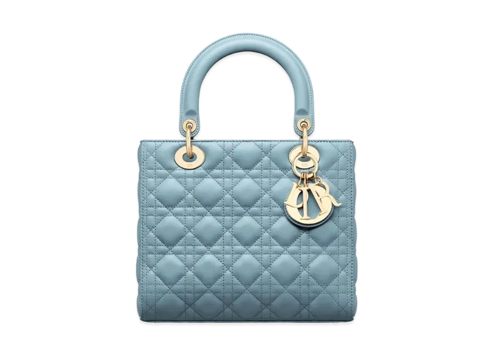Dior Medium Lady Dior Bag Cannage Lambskin "Horizon Blue"
