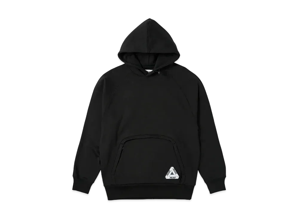 PALACE Tri Pocket Hood "Black"
