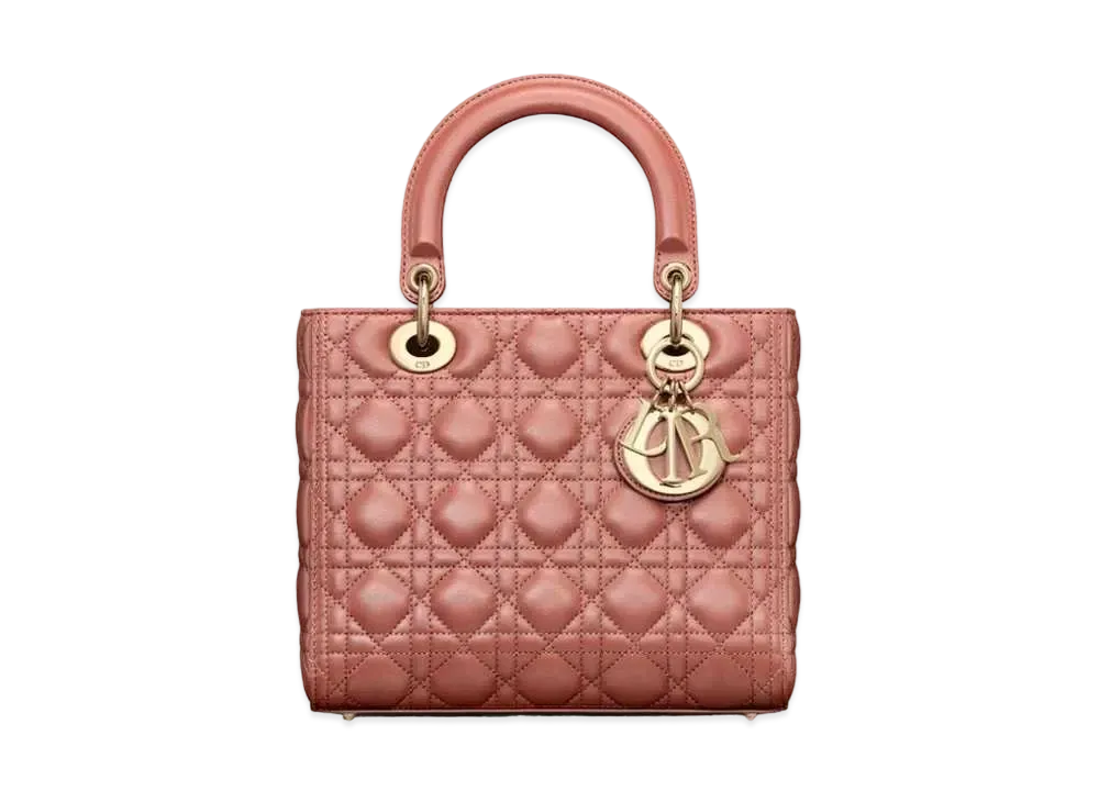 Dior Medium Lady Dior Bag Cannage Lambskin "Rust"