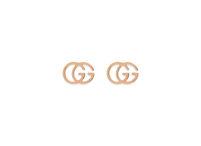 GUCCI GG Running 18K Earrings "Pink Gold"