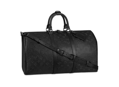 Louis Vuitton Keepall Bandouliere 50 Monogram Shadow "Noir"