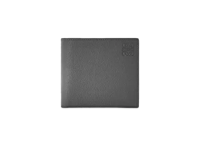 LOEWE Bifold Coin Wallet In Soft Grained Calfskin "Anthracite"