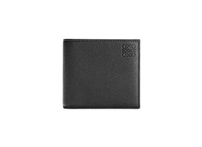 LOEWE Bifold Coin Wallet In Soft Grained Calfskin "Black"