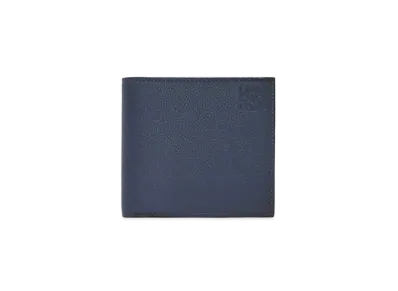 LOEWE Bifold Coin Wallet In Soft Grained Calfskin "Onyx Blue"