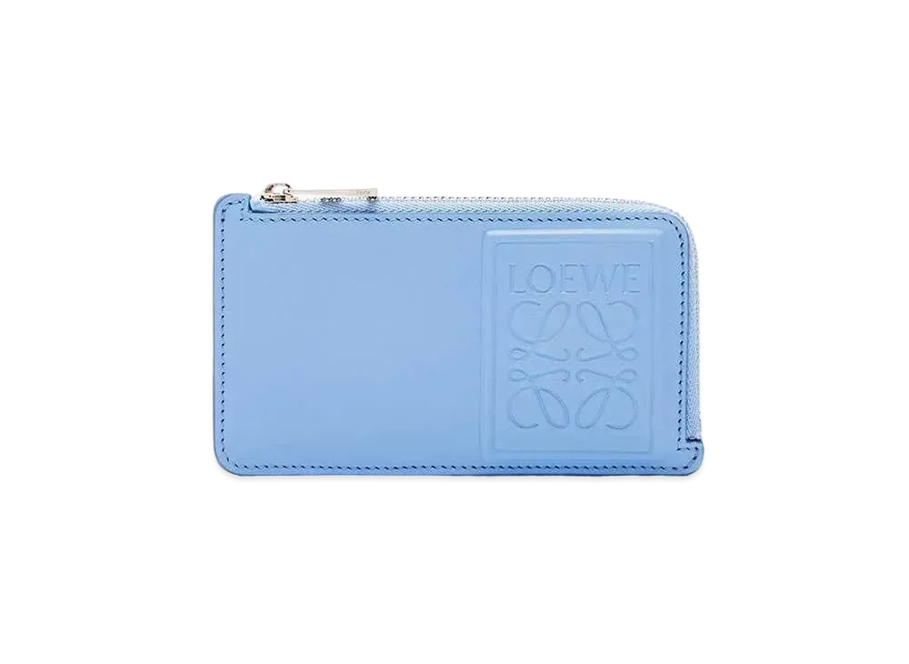 LOEWE Coin Cardholder In Satin Calfskin "Olympic Blue"