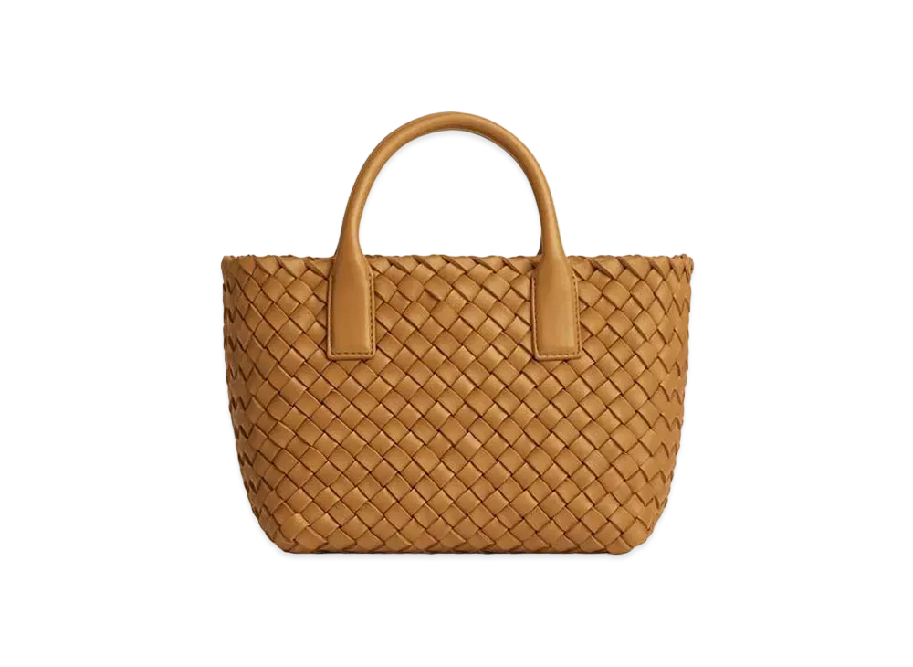 Bottega Veneta Mini Cabat "Caramel"