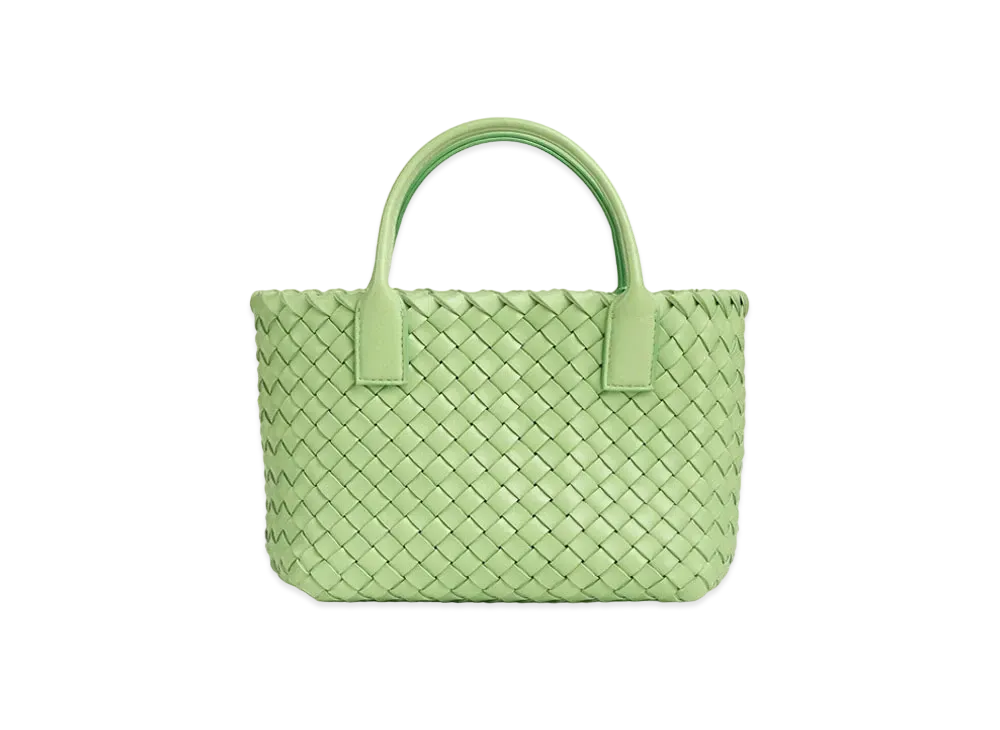 Bottega Veneta Mini Cabat "Pistachio"
