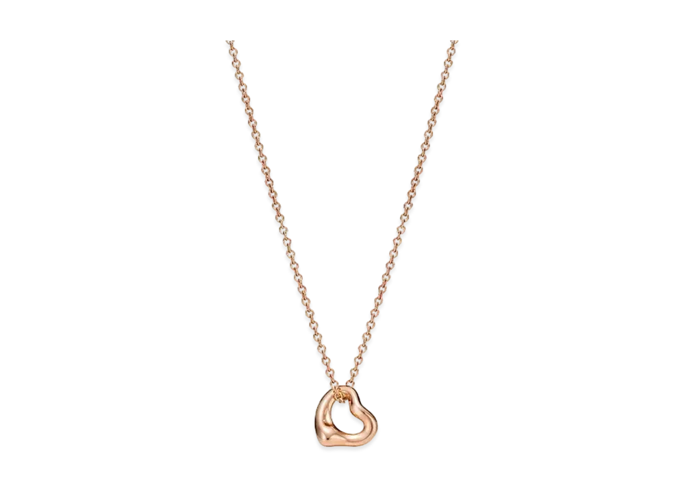 Tiffany & Co. Elsa Peretti Open Heart Pendant "Rose Gold"