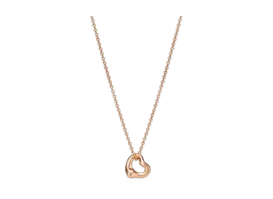 Tiffany & Co. Elsa Peretti Open Heart Pendant "Rose Gold"