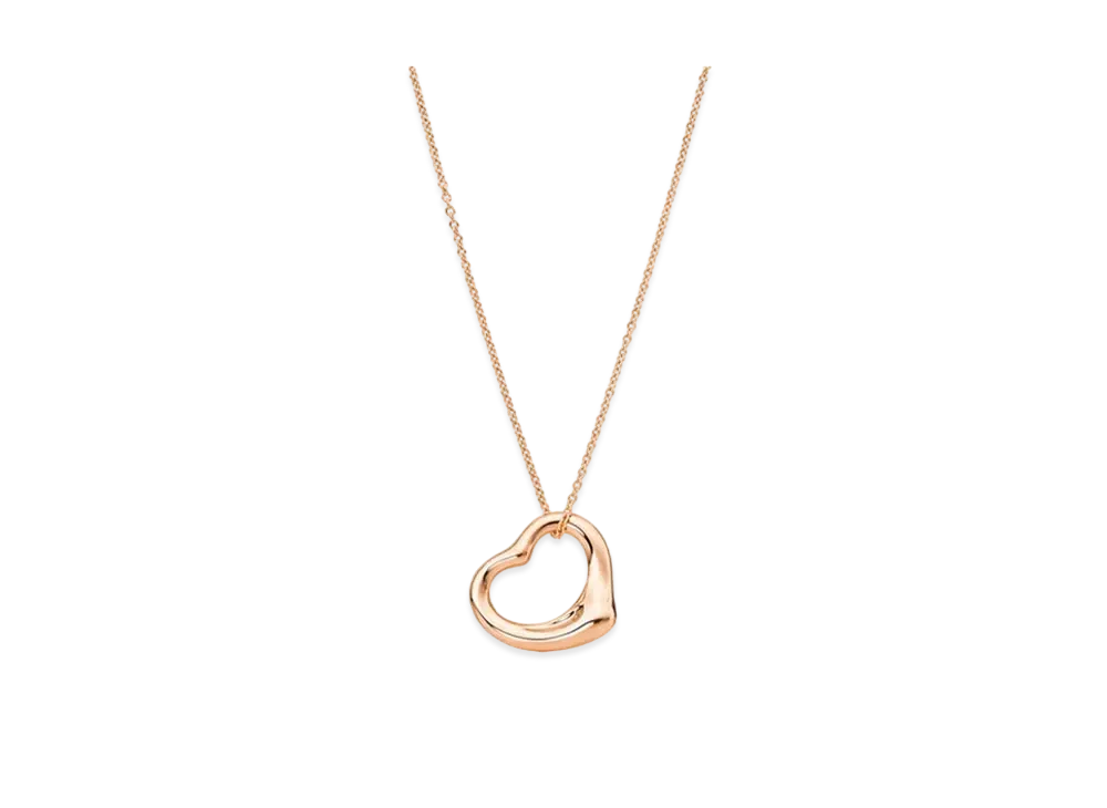 Tiffany & Co. Elsa Peretti Open Heart Pendant "Rose Gold"